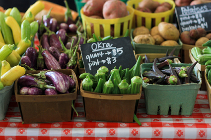 Fresh Farmers Market vegetables