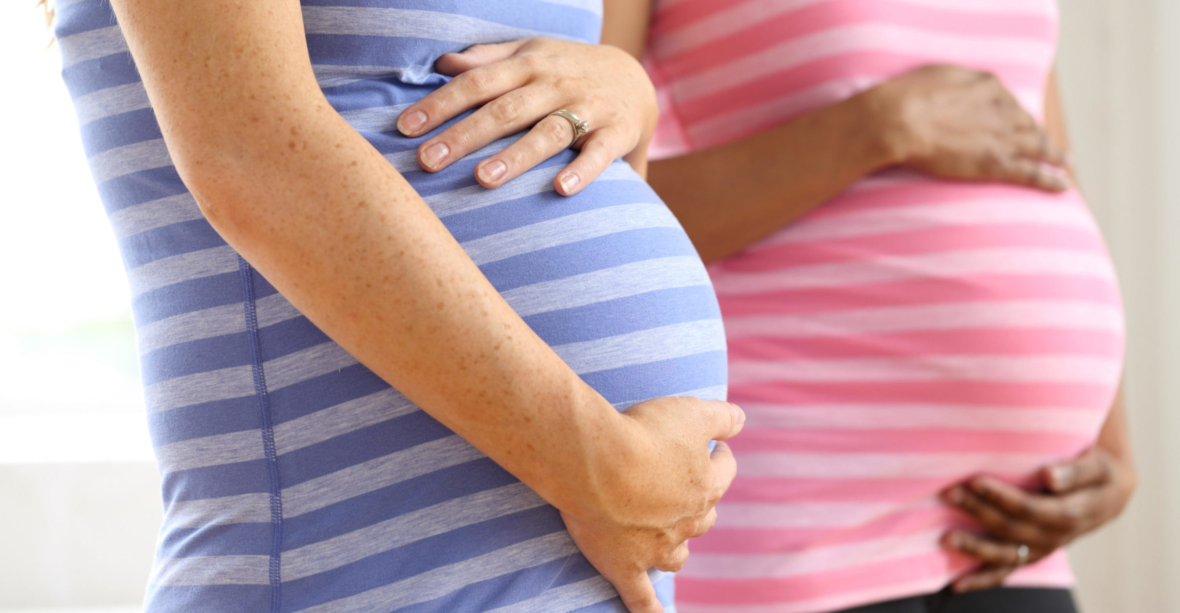 Two pregnant women