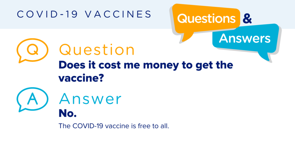 Q & A Cost of COVID-19 Vaccine