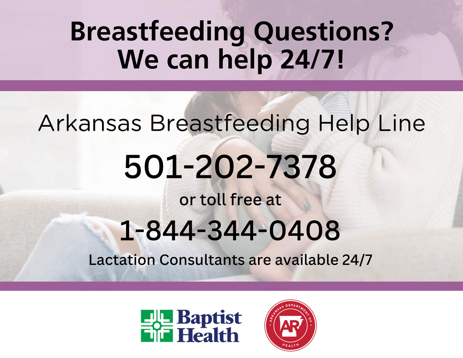 Arkansas Breastfeeding Helpline Baptist Health